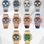 IPF Factory Audemars Piguet Royal Oak Chronograph 26331OR.OO.1220OR.01 41mm Full Rose Gold Blue Dial