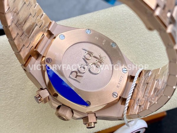 IPF Factory Audemars Piguet Royal Oak Chronograph 26331OR.OO.1220OR.01 41mm Full Rose Gold Blue Dial