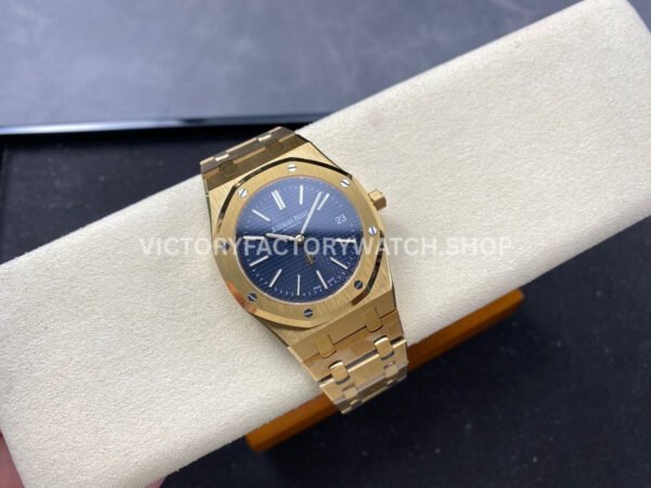IPF Factory Audemars Piguet Royal Oak Jumbo 15202BA.OO.1240BA.01 39mm Full Yellow Gold Blue Dial