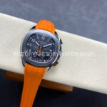 MMA Factory Patek Philippe Aquanaut 5968A-001 42.2mm Steel Orange Rubber Strap Black Dial (7) MMA Factory Patek Philippe Aquanaut 5968A-001 42.2mm Steel Orange Rubber Strap Black Dial