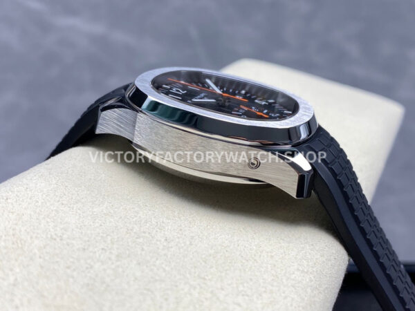 MMA Factory Patek Philippe Aquanaut 5968A-001 42.2mm Steel Rubber Strap Black Dial (5) MMA Factory Patek Philippe Aquanaut 5968A-001 42.2mm Steel Rubber Strap Black Dial