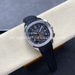 MMA Factory Patek Philippe Aquanaut 5968A-001 42.2mm Steel Rubber Strap Black Dial (7) MMA Factory Patek Philippe Aquanaut 5968A-001 42.2mm Steel Rubber Strap Black Dial