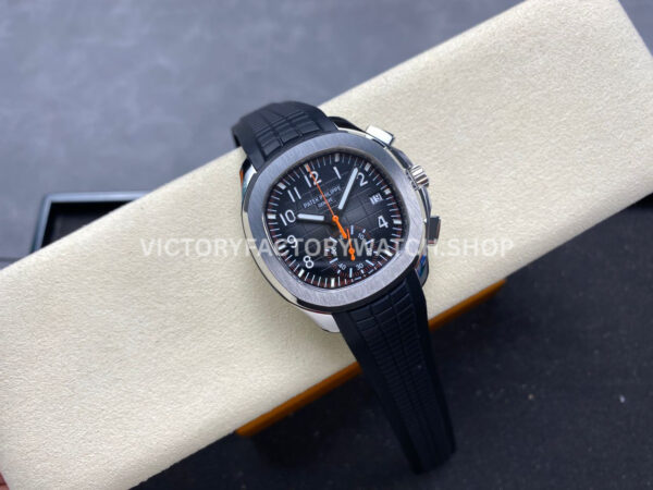 MMA Factory Patek Philippe Aquanaut 5968A-001 42.2mm Steel Rubber Strap Black Dial (7) MMA Factory Patek Philippe Aquanaut 5968A-001 42.2mm Steel Rubber Strap Black Dial