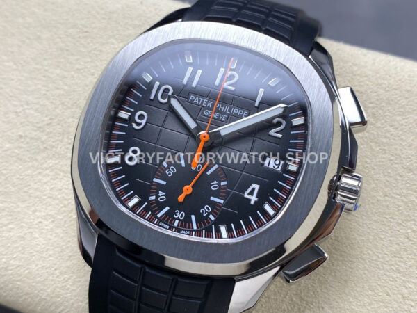 MMA Factory Patek Philippe Aquanaut 5968A-001 42.2mm Steel Rubber Strap Black Dial (8) MMA Factory Patek Philippe Aquanaut 5968A-001 42.2mm Steel Rubber Strap Black Dial