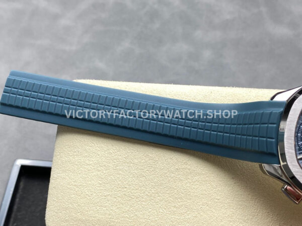 MMA Factory Patek Philippe Aquanaut 5968G-001 42.2mm White Gold Blue Rubber Strap Blue Dial (3) MMA Factory Patek Philippe Aquanaut 5968G-001 42.2mm White Gold Blue Rubber Strap Blue Dial
