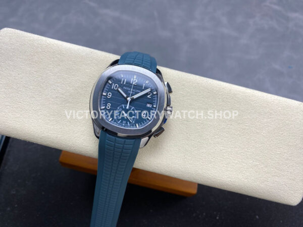MMA Factory Patek Philippe Aquanaut 5968G-001 42.2mm White Gold Blue Rubber Strap Blue Dial (4) MMA Factory Patek Philippe Aquanaut 5968G-001 42.2mm White Gold Blue Rubber Strap Blue Dial