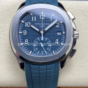 MMA Patek Philippe Aquanaut 5968G-001 blue dial white gold