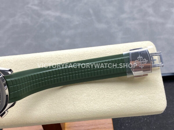 MMA Factory Patek Philippe Aquanaut 5968G-010 42.2mm White Gold Green Rubber Strap Green Dial (3) MMA Factory Patek Philippe Aquanaut 5968G-010 42.2mm White Gold Green Rubber Strap Green Dial