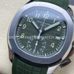 MMA Factory Patek Philippe Aquanaut 5968G-010 42.2mm White Gold Green Rubber Strap Green Dial (9) MMA Factory Patek Philippe Aquanaut 5968G-010 42.2mm White Gold Green Rubber Strap Green Dial