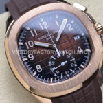 MMA Factory Patek Philippe Aquanaut 5968R-0001 42.2mm Rose Gold Brown Rubber Strap Arabic Numerals Brown Dial (10) MMA Factory Patek Philippe Aquanaut 5968R-0001 42.2mm Rose Gold Brown Rubber Strap Arabic Numerals Brown Dial