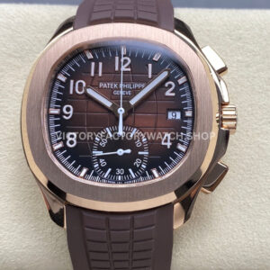 MMA Patek Philippe Aquanaut 5968R-0001 brown dial rose gold 42.2mm