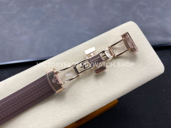 MMA Factory Patek Philippe Aquanaut 5968R-0001 42.2mm Rose Gold Brown Rubber Strap Arabic Numerals Brown Dial (5) MMA Factory Patek Philippe Aquanaut 5968R-0001 42.2mm Rose Gold Brown Rubber Strap Arabic Numerals Brown Dial