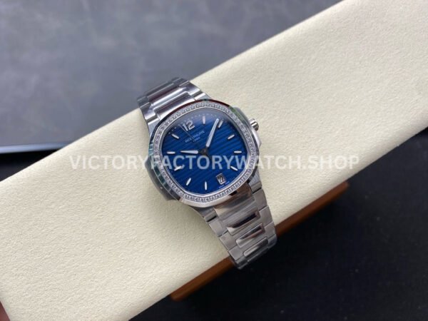 MS Factory Patek Philippe Nautilus 7118/1200A-001 35.2mm Full Steel Diamond Bezel Blue Dial
