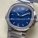 MS Factory Patek Philippe Nautilus 7118/1200A-001 35.2mm Full Steel Diamond Bezel Blue Dial