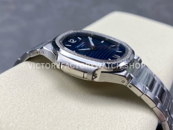 MS Factory Patek Philippe Nautilus 7118/1200A-001 35.2mm Full Steel Diamond Bezel Blue Dial