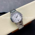 MS Factory Patek Philippe Nautilus 7118/1200A-010 35.2mm Full Steel Diamond Bezel White Dial