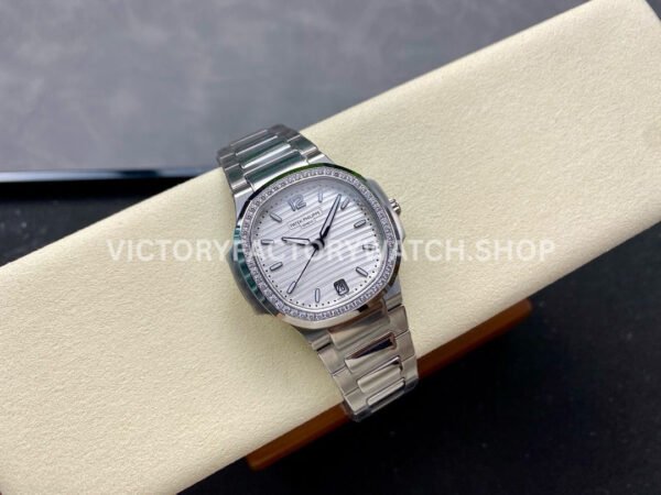 MS Factory Patek Philippe Nautilus 7118/1200A-010 35.2mm Full Steel Diamond Bezel White Dial