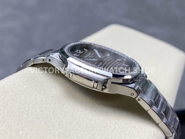 MS Factory Patek Philippe Nautilus 7118/1200A-011 35.2mm Full Steel Diamond Bezel Grey Dial