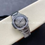 MS Factory Patek Philippe Nautilus 7118/1200A-011 35.2mm Full Steel Diamond Bezel Grey Dial
