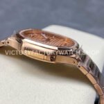 MS Factory Patek Philippe Nautilus 7118/1200R-010 35.2mm Full Rose Gold Diamond Bezel Champagne Dial