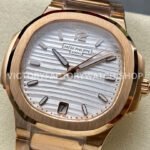 MS Factory Patek Philippe Nautilus 7118/1R-001 35.2mm Full Rose Gold White Dial