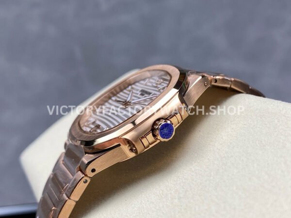 MS Factory Patek Philippe Nautilus 7118/1R-001 35.2mm Full Rose Gold White Dial