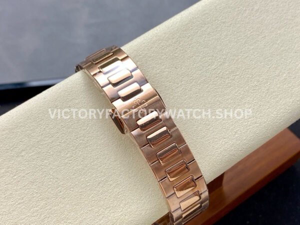 MS Factory Patek Philippe Nautilus 7118/1R-001 35.2mm Full Rose Gold White Dial