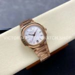 MS Factory Patek Philippe Nautilus 7118/1R-001 35.2mm Full Rose Gold White Dial
