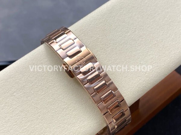 MS Factory Patek Philippe Nautilus 7118/1R-010 35.2mm Full Rose Gold Champagne Dial