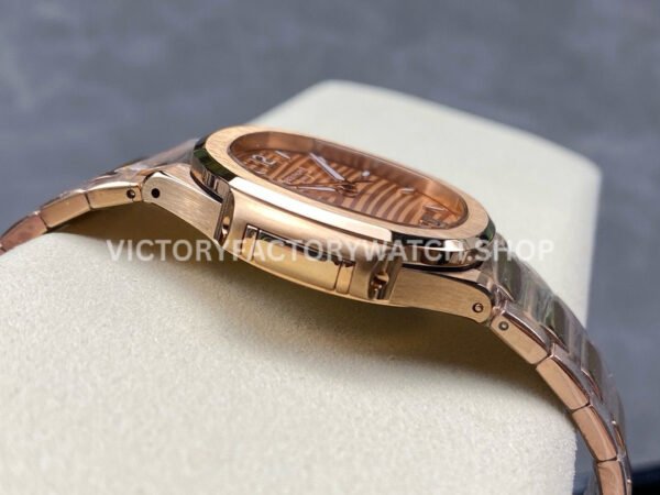 MS Factory Patek Philippe Nautilus 7118/1R-010 35.2mm Full Rose Gold Champagne Dial