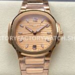 MS Patek Philippe Nautilus 7118 1R champagne dial full rose gold