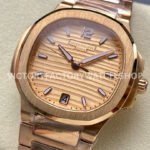 MS Factory Patek Philippe Nautilus 7118/1R-010 35.2mm Full Rose Gold Champagne Dial