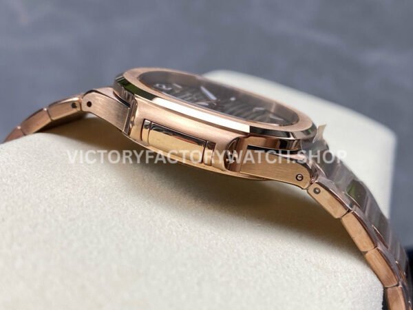MS Factory Patek Philippe Nautilus 7118/1R 35.2mm Full Rose Gold Gold Dial