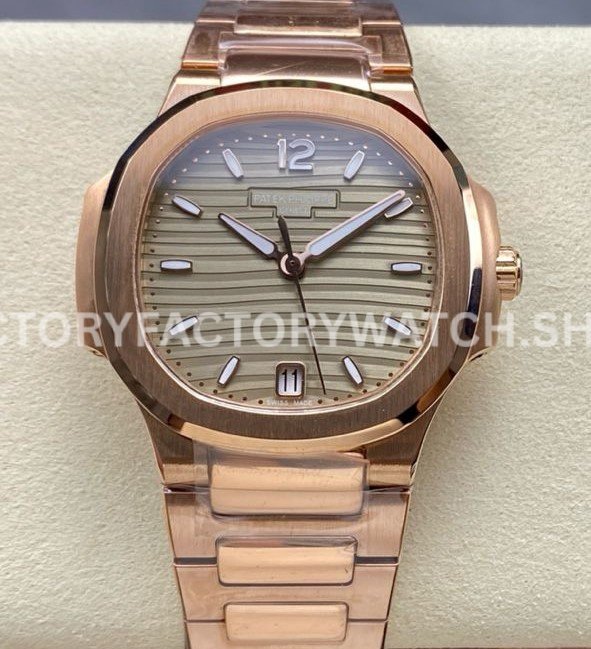 MS Patek Philippe Nautilus 7118 1R gold dial full rose gold