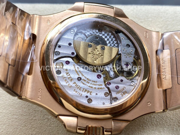 OME Factory Patek Philippe Nautilus 57121R Full Rose Gold Brown Dial (11) OME Factory Patek Philippe Nautilus 5712/1R Full Rose Gold Brown Dial