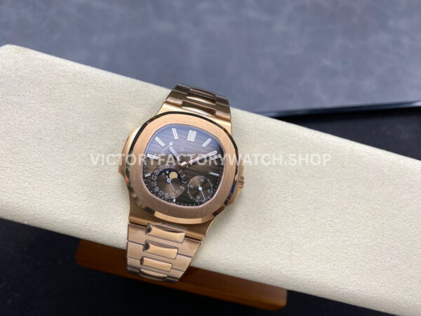 OME Factory Patek Philippe Nautilus 57121R Full Rose Gold Brown Dial (4) OME Factory Patek Philippe Nautilus 5712/1R Full Rose Gold Brown Dial