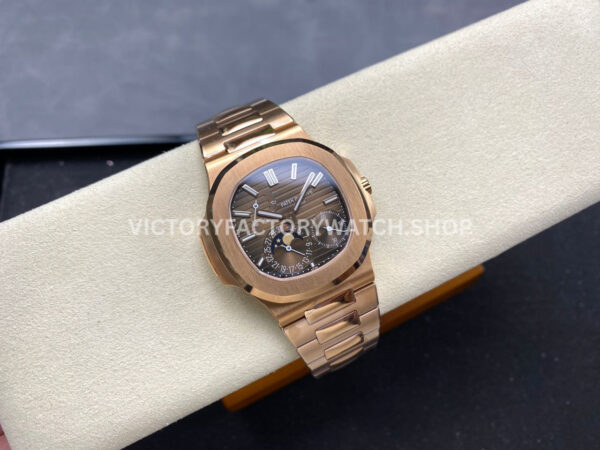 OME Factory Patek Philippe Nautilus 57121R Full Rose Gold Brown Dial (5) OME Factory Patek Philippe Nautilus 5712/1R Full Rose Gold Brown Dial