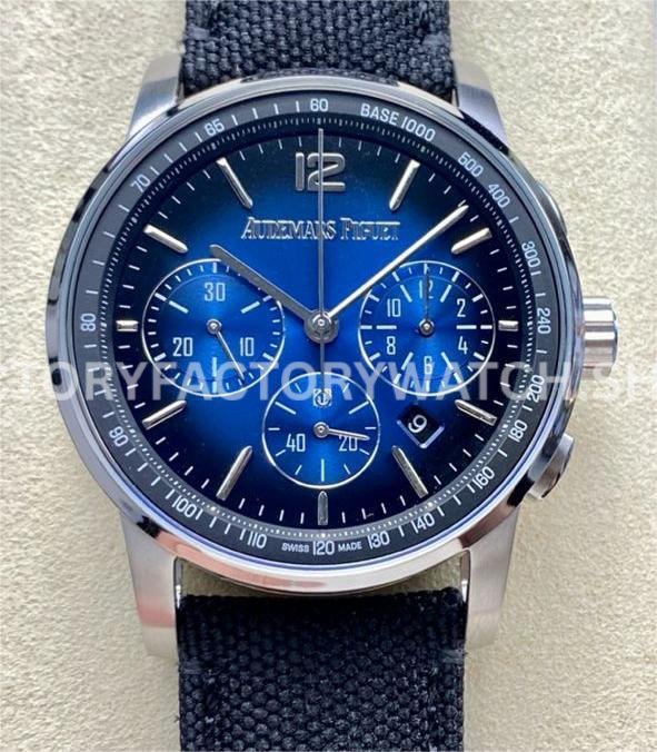 AP Code leather black dial