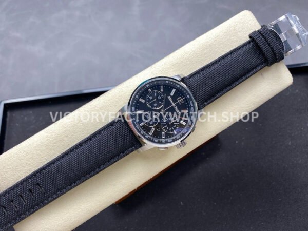 OMF Factory Audemars Piguet Code 11.59 26393BC.OO.A002KB.02 41mm Steel Canvas Strap Diamond Baguette Black Dial