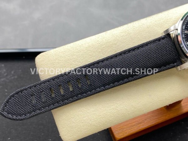 OMF Factory Audemars Piguet Code 11.59 26393BC.OO.A002KB.02 41mm Steel Canvas Strap Diamond Baguette Black Dial