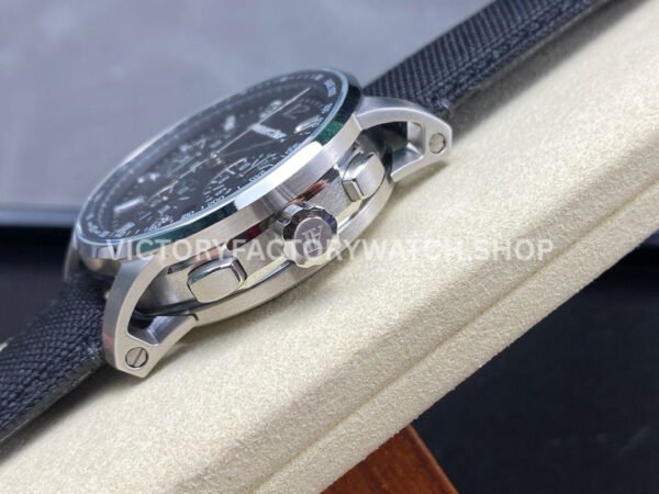 OMF Factory Audemars Piguet Code 11.59 26393BC.OO.A002KB.02 41mm Steel Canvas Strap Diamond Baguette Black Dial