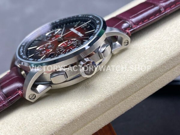 OMF Factory Audemars Piguet Code 11.59 26393BCOOA068CR01 41mm Steel Canvas Strap Red Dial (9) OMF Factory Audemars Piguet Code 11.59 26393BC.OO.A068CR.01 41mm Steel Canvas Strap Red Dial