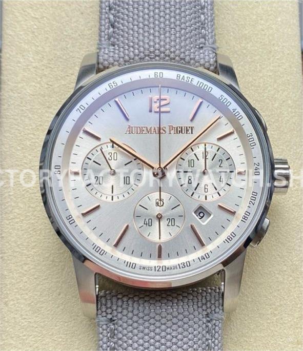 AP Code 11.59 silver dial two tone