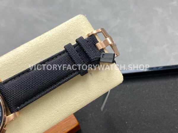 OMF Factory Audemars Piguet Code 11.59 26393NR.OO.A002KB.01 41mm Rose Gold Canvas Strap Black Dial