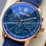 OMF Factory Audemars Piguet Code 11.59 26393OR.OO.A027KB.01 41mm Rose Gold Canvas Strap Blue Dial