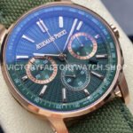 OMF Factory Audemars Piguet Code 11.59 26393OROOA056KB01 41mm Rose Gold Canvas Stra (8) OMF Factory Audemars Piguet Code 11.59 26393OR.OO.A056KB.01 41mm Rose Gold Canvas Strap Lines Green Dial