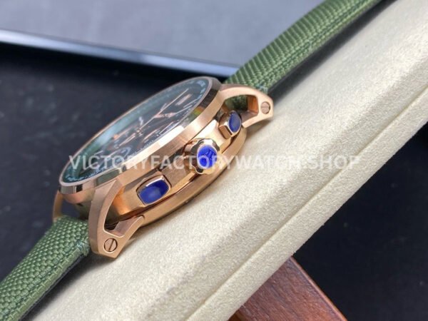 OMF Factory Audemars Piguet Code 11.59 26393OROOA056KB01 41mm Rose Gold Canvas Strap (1) OMF Factory Audemars Piguet Code 11.59 26393OR.OO.A056KB.01 41mm Rose Gold Canvas Strap Lines Green Dial