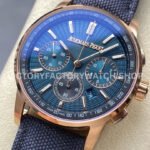 OMF Factory Audemars Piguet Code 11.59 26393OROOA348KB01 41mm Rose Gold Canvas Strap (3) OMF Factory Audemars Piguet Code 11.59 26393OR.OO.A348KB.01 41mm Rose Gold Canvas Strap Lines Blue Dial