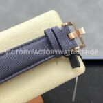 OMF Factory Audemars Piguet Code 11.59 26393OROOA348KB01 41mm Rose Gold Canvas Strap (5) OMF Factory Audemars Piguet Code 11.59 26393OR.OO.A348KB.01 41mm Rose Gold Canvas Strap Lines Blue Dial