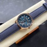 OMF Factory Audemars Piguet Code 11.59 26393OROOA348KB01 41mm Rose Gold Canvas Strap (6) OMF Factory Audemars Piguet Code 11.59 26393OR.OO.A348KB.01 41mm Rose Gold Canvas Strap Lines Blue Dial